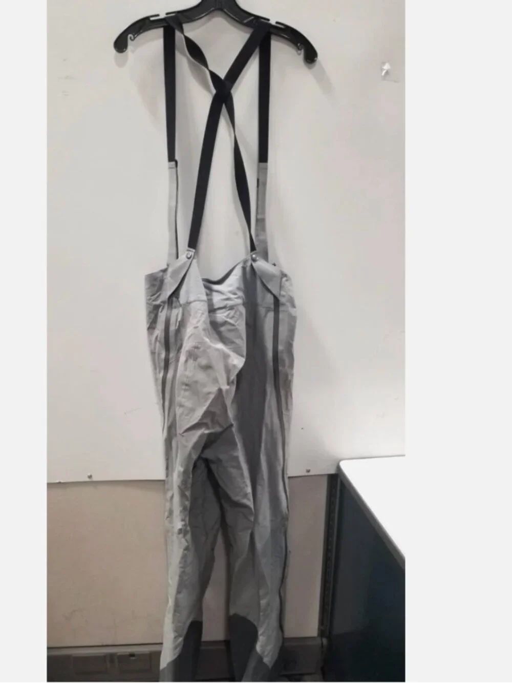 Patagonia Super Alpine Snow Bib Pants Men M Gore Tex Gray Waterproof Side-Zip